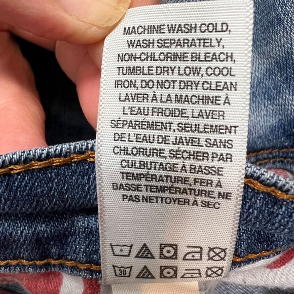 Lucky Brand Sofia Boot Low Rise Denim Jeans Size 8 Womens - Picture 15 of 16